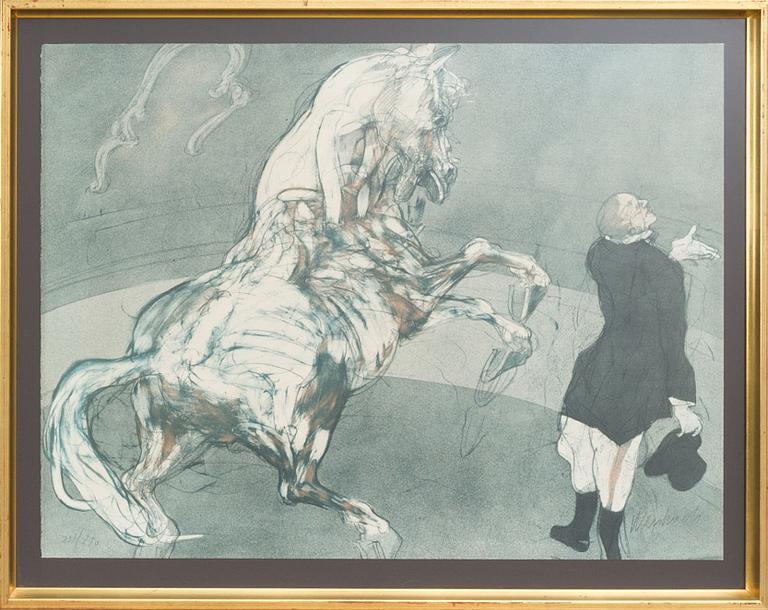 CLAUDE WEISBUCH, färglitografier 2 st, signerade och numrerade 211/250.