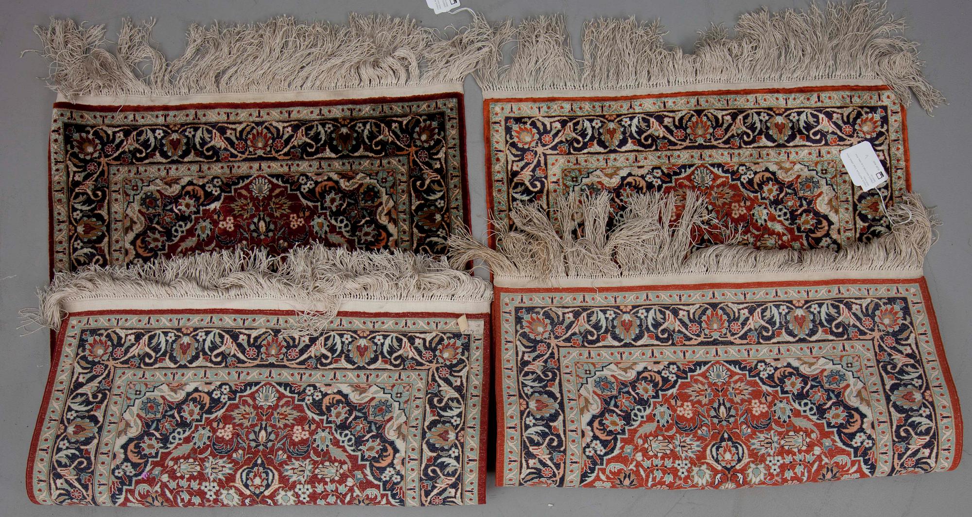 MATTOR, 2 st, silke, Kina 1900-tal. 93x63 resp 94x64.