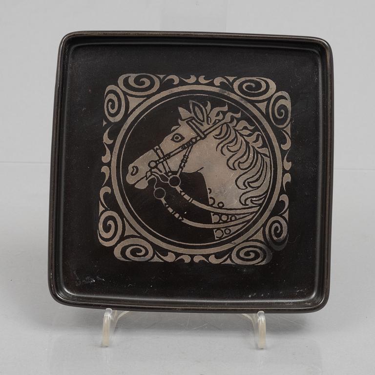 Sven Jonson, a set of twelve "Facett" stoneware vases and bowls, Gustavsberg.