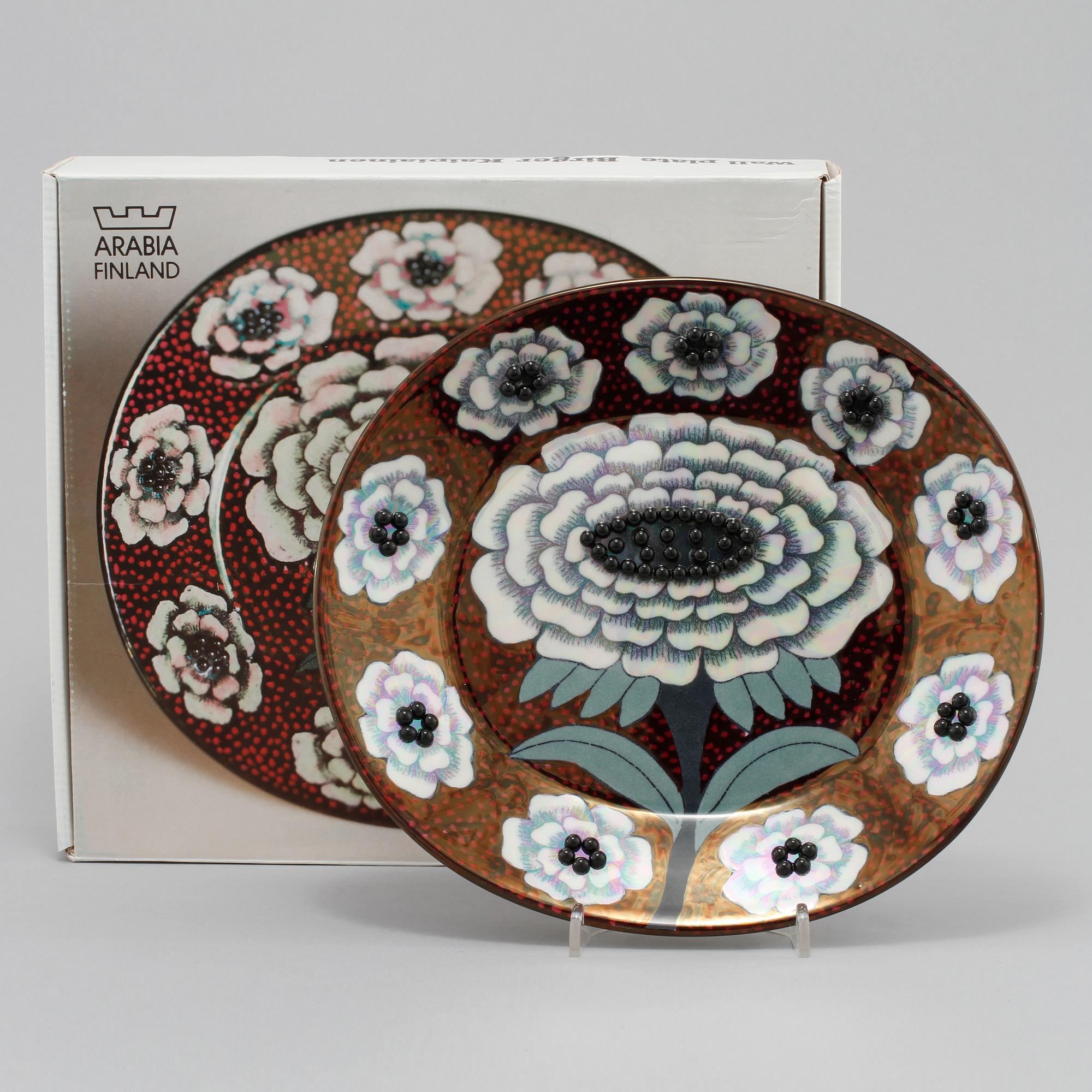 FAT, porslin, "Fiori", Birger Kaipianinen, Arabia, signerad, daterad 1983 och numrerad 182/2000.