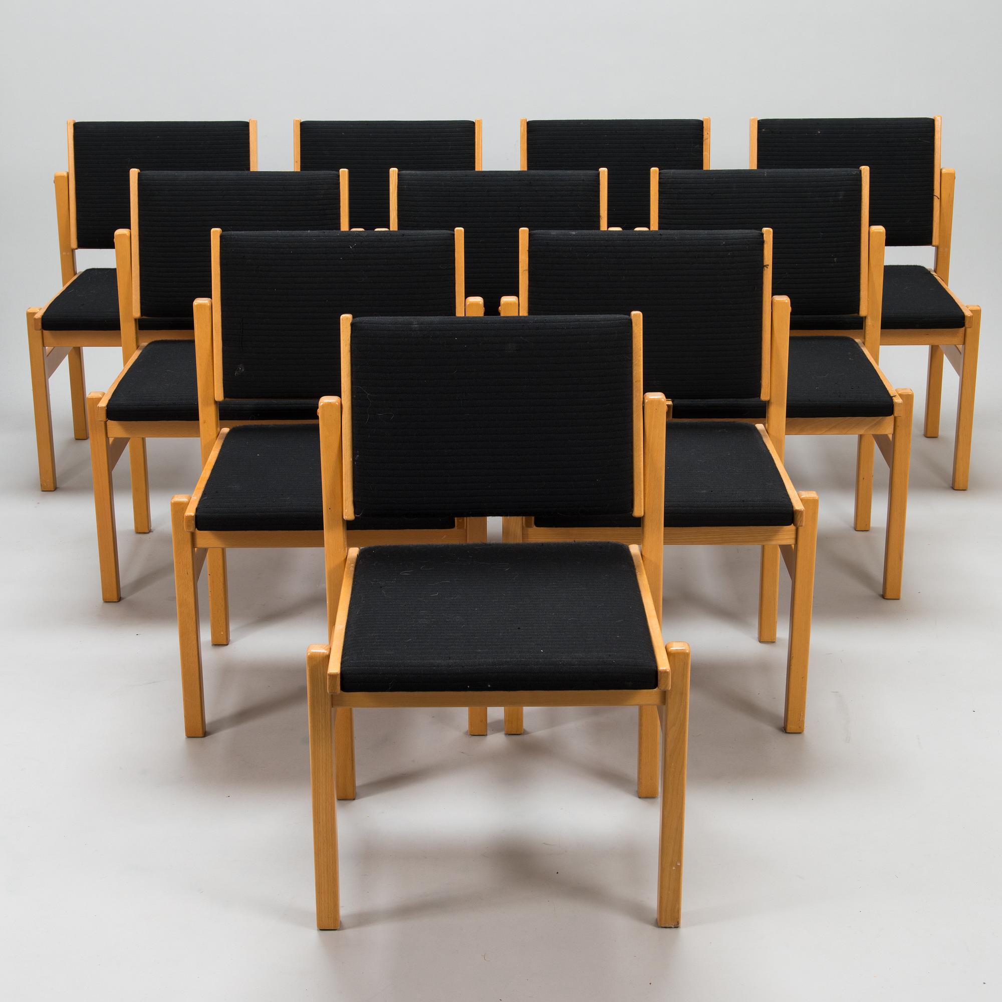 A set of 10 chairs from 1970/80's.