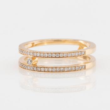 Sophie Bille Brahe, Ring 18K gold "Mars" set with round brilliant-cut diamonds.