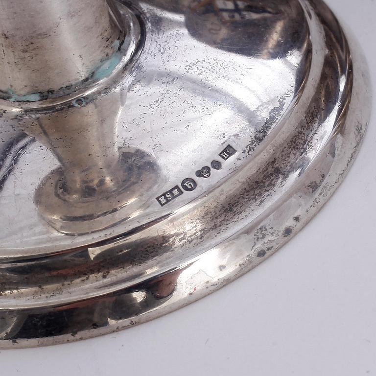 PARTI SILVER, 15 delar, bla CG Hallberg, Stockholm 1912. Total vikt 1014 gram.