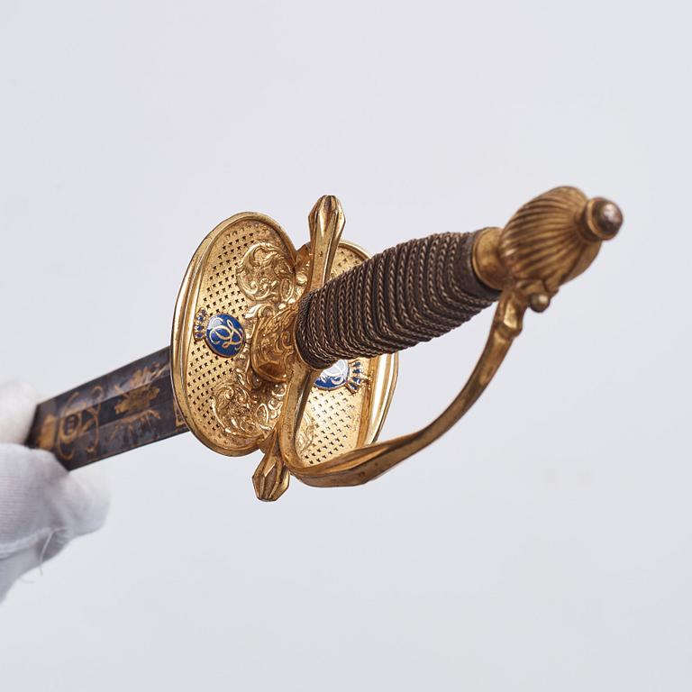 A rare Sword of Honour from King Gustaf III to colonel AF Påhlman 1790.