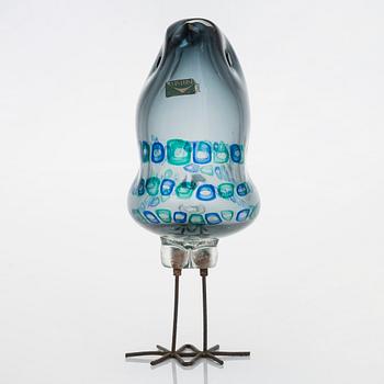 Alessandro Pianon,  "Pulcino", skulptur, glas, Vistosi, Murano, Italien 1960-tal.