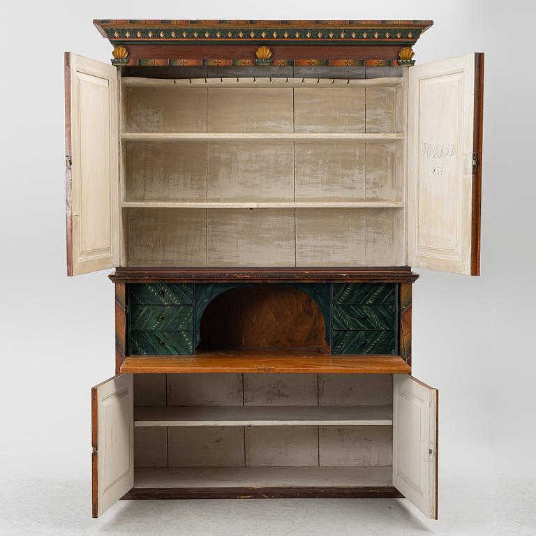 A writing cabinet, Värmland, 19th century.