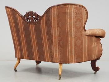 SOFFA, nyrokoko, 1850-60-tal.