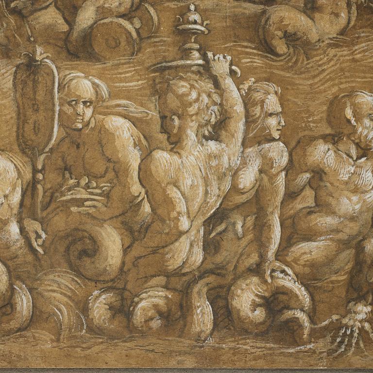 Amico Aspertini, circle of, Tritons and Nereids.