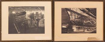 Photographs, 9 pcs, marine subjects, 1940s/50s.