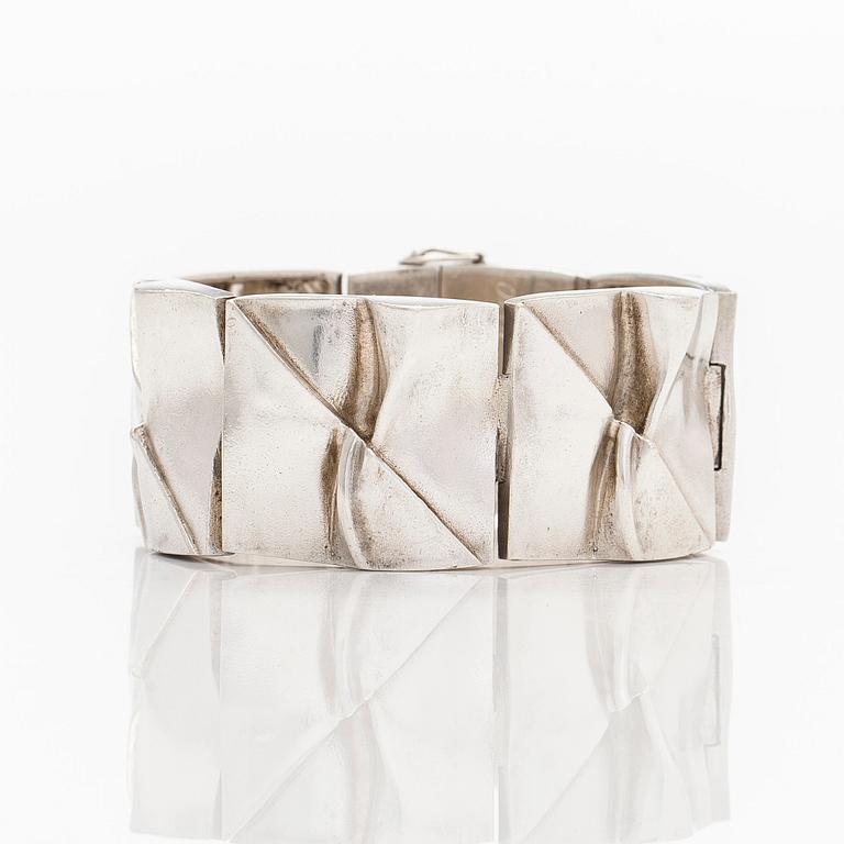 Björn Weckström, armband, "Månbro", sterlingsilver. Lapponia 1970.