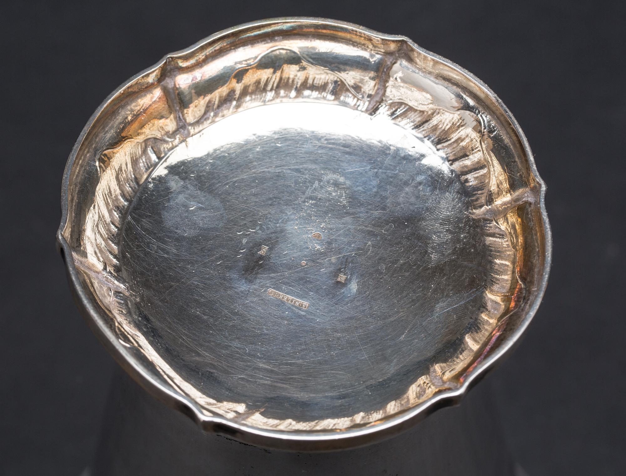 BÄGARE, silver, A. Nilsson, 1902. Vikt ca 367 gram.