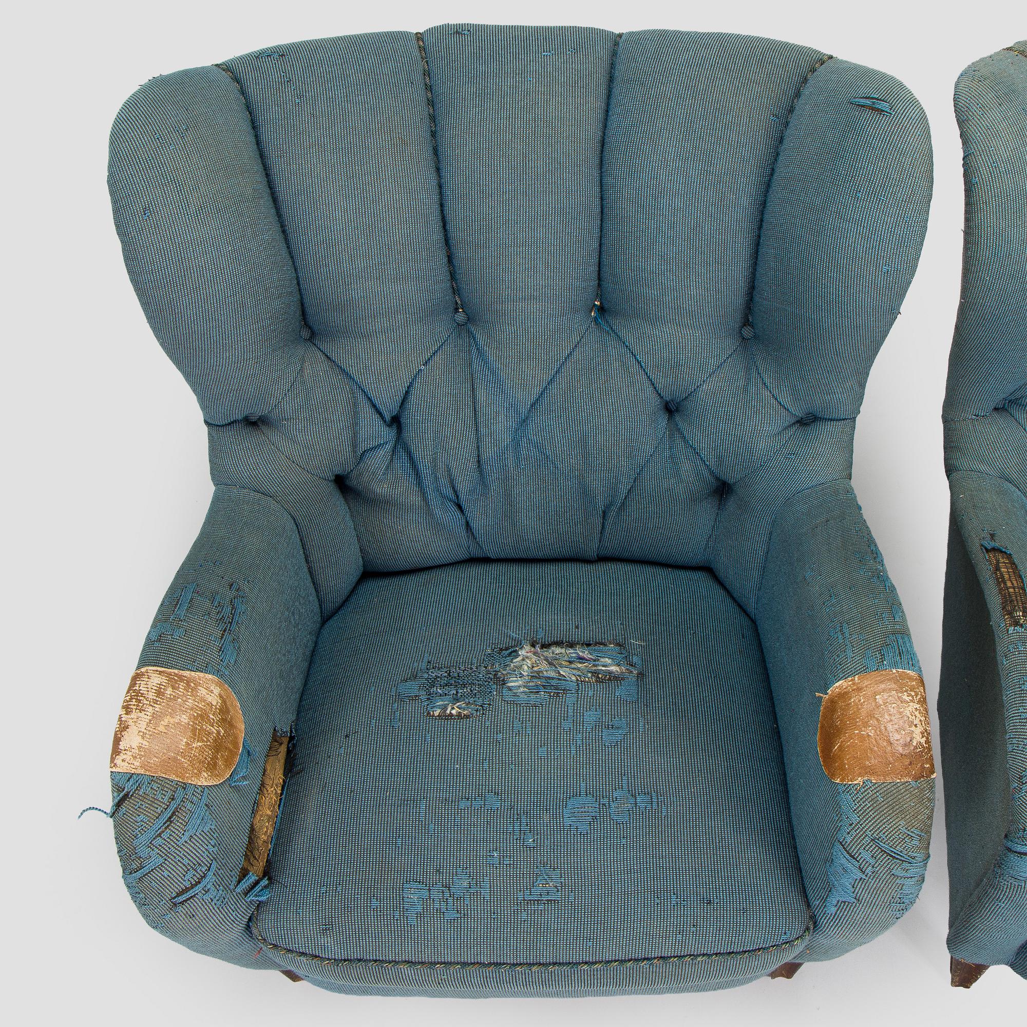 A pair of mid-20th century armchairs for Majander Ltd.