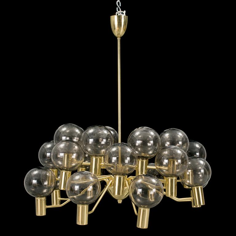 A brass ceiling light by Hans-Agne Jakobsson.