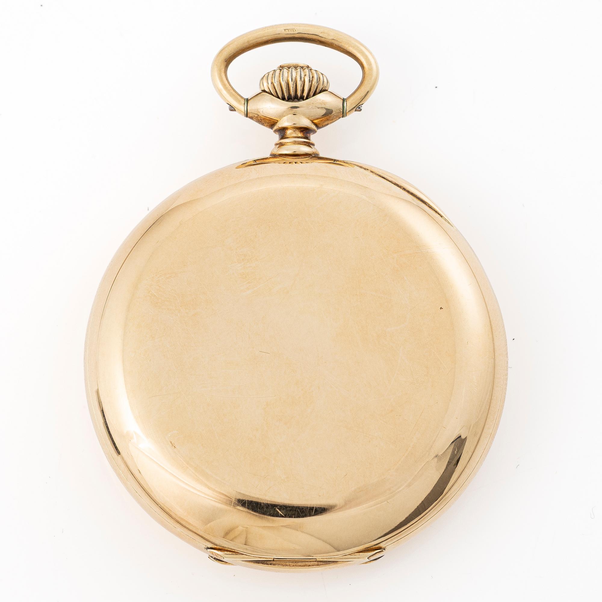 Zenith, hunter-case pocket watch, 52 mm.