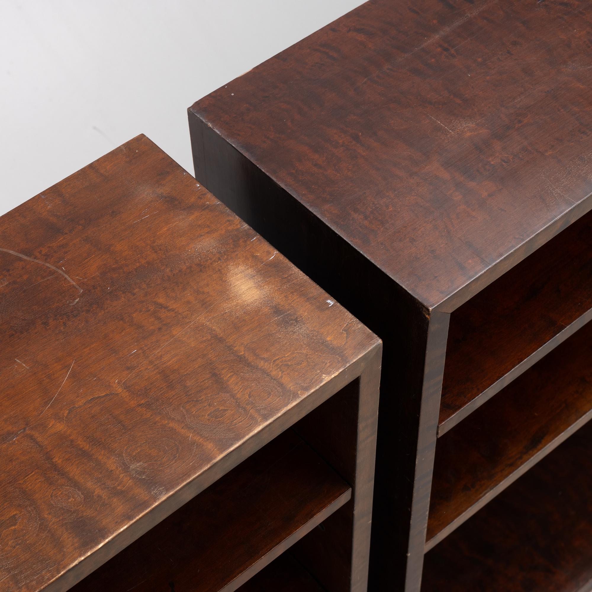A pair of bookcases, 1930s.