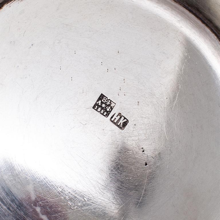 NICOLAI KEMPER, S:t Petersburg 1882, Tekanna, silver.