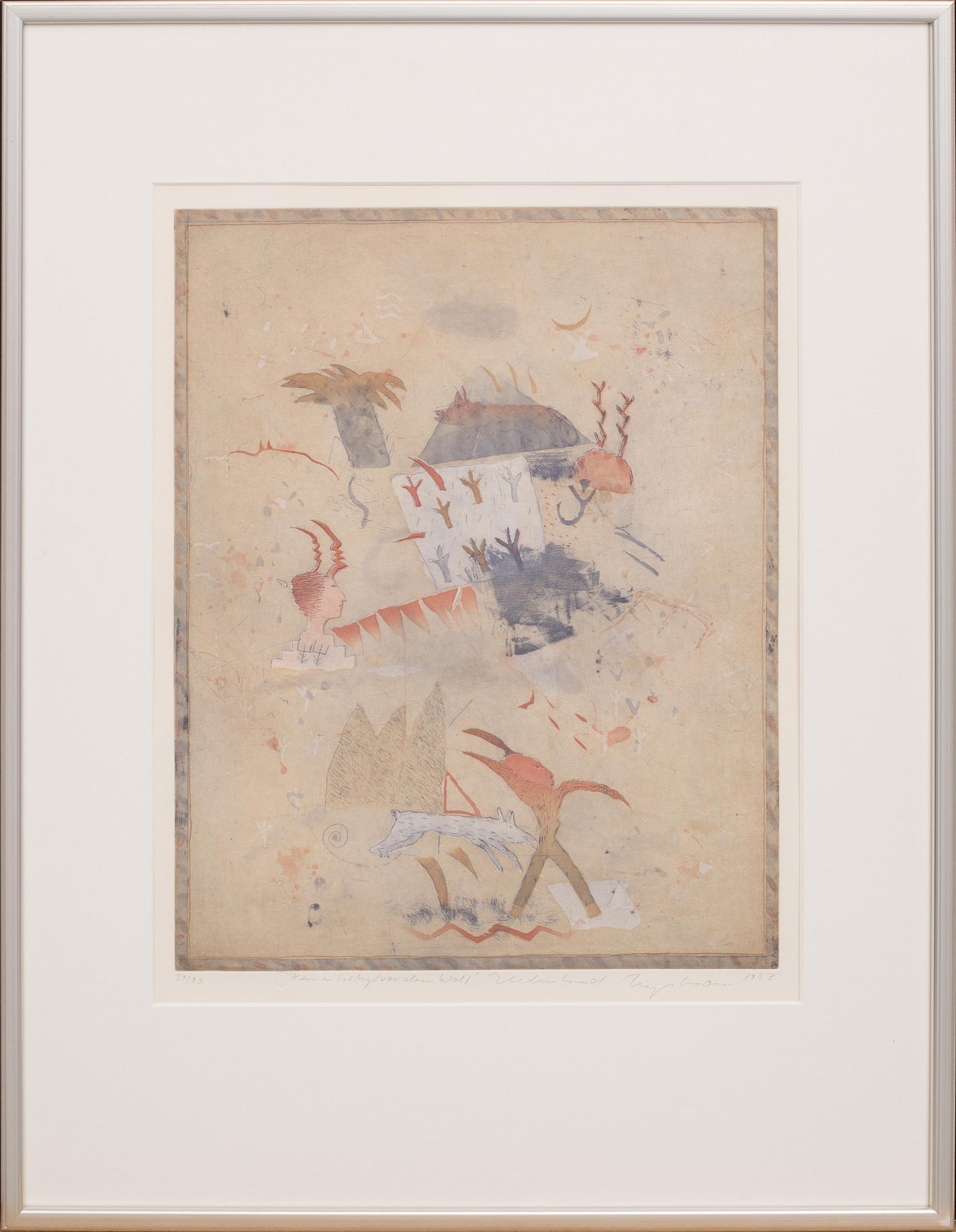 HELMTRUD NYSTRÖM, litograph in colour, signed and numbered 39/90,