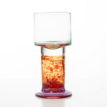 Kaj Franck, "Pokal", glass on a foot, Nuutajärvi Notsjö.