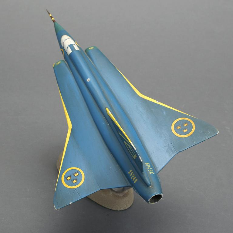 FLYGMODELL, SAAB, Saab-J35, "Draken". 1950-tal.