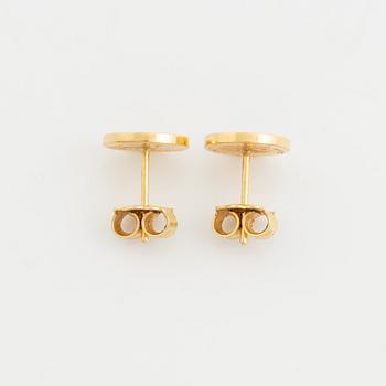 Bulgari, earrings, 18K gold and onyx.