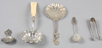 PARTI BESTICK, silver, 11 delar, 127 g och 3 delar nysilver.