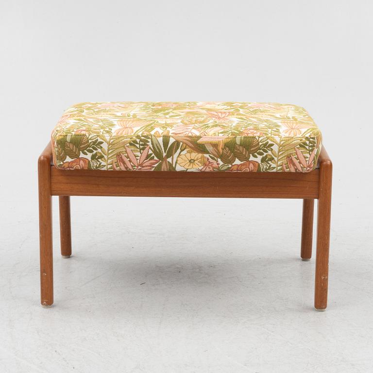 Folke Ohlsson, an armchair with ottoman "Duxiesta", Bra Bohag, Ljungs Industrier, Malmö 1960s.