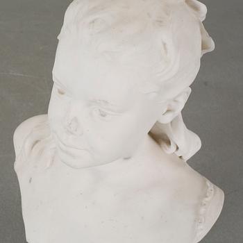 PER HASSELBERG, sculpture, plaster, signed and dated 1882.