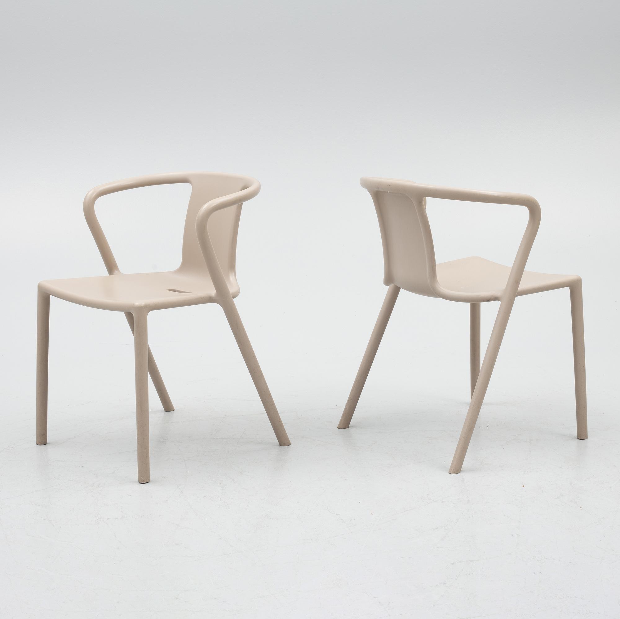 Jasper Morrison, karmstolar, 4 st, "Air", Magis, Italien.