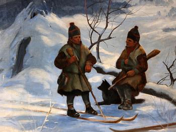 CARL BRANDT, olja på duk, sign o dat 1909.
