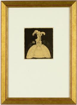 John Bauer, lithograph from "Troll", 1915, signed B in the print.