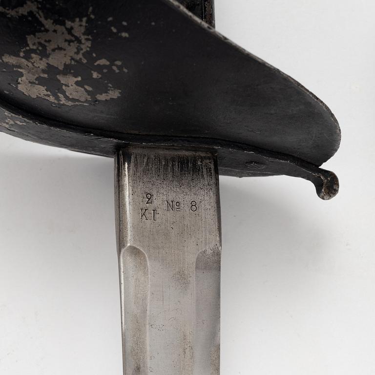 A Swedish pair of military practice swords 1886 pattern.
