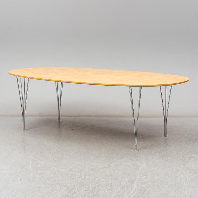 PIET HEIN & BRUNO MATHSSON, a 'Superellips' birch table, Mathsson International AB/Fritz Hansen.