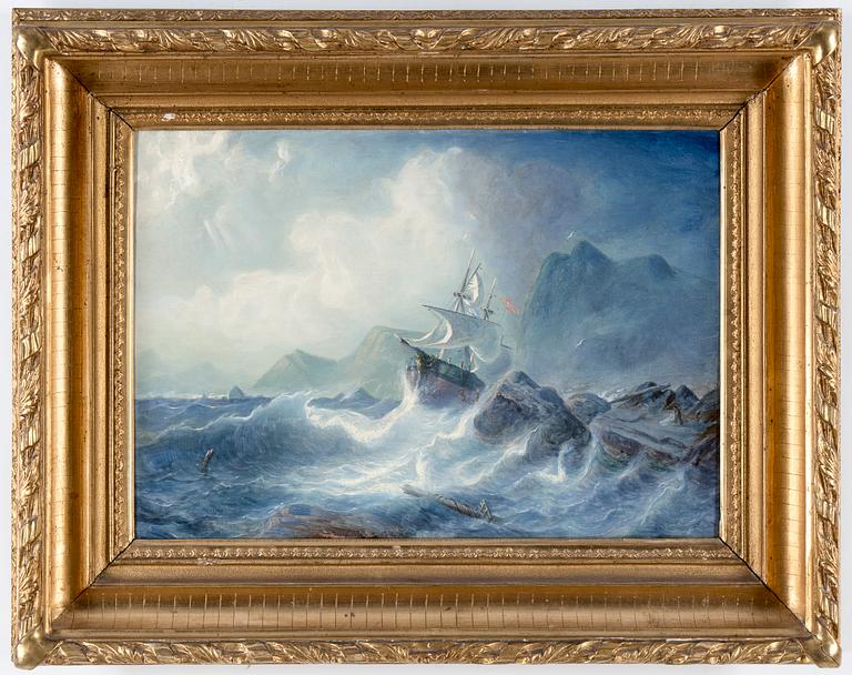 OKÄND KONSTNÄR, olja på duk,  1800-talets slut.