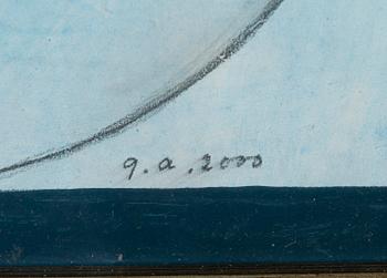 GÖRAN AUGUSTSON, acrylic and pencil, signed and dated 2000.