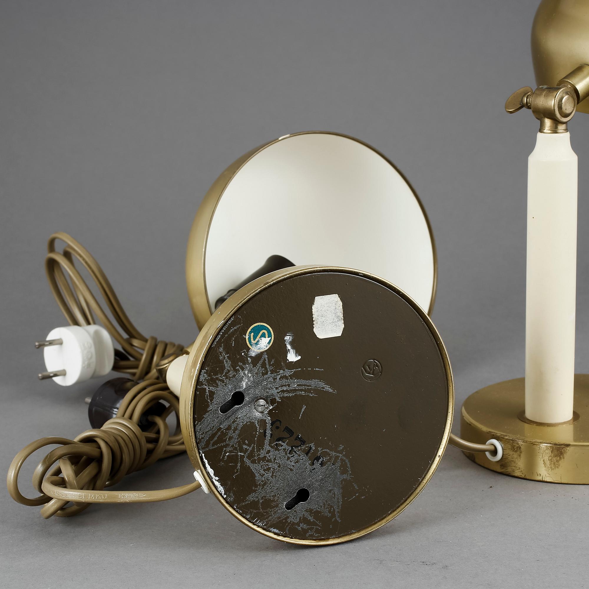 BORDSLAMPOR, ett par. 1930-40-tal.