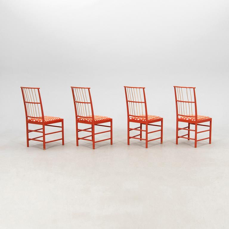 Josef Frank, chairs, 4 pcs, model 2025, Firma Svenskt Tenn.