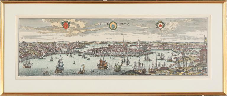 KOPPARSTICK, "Stockholmia" av Wilhelm Swidde, senare avdrag, omkring 1900.