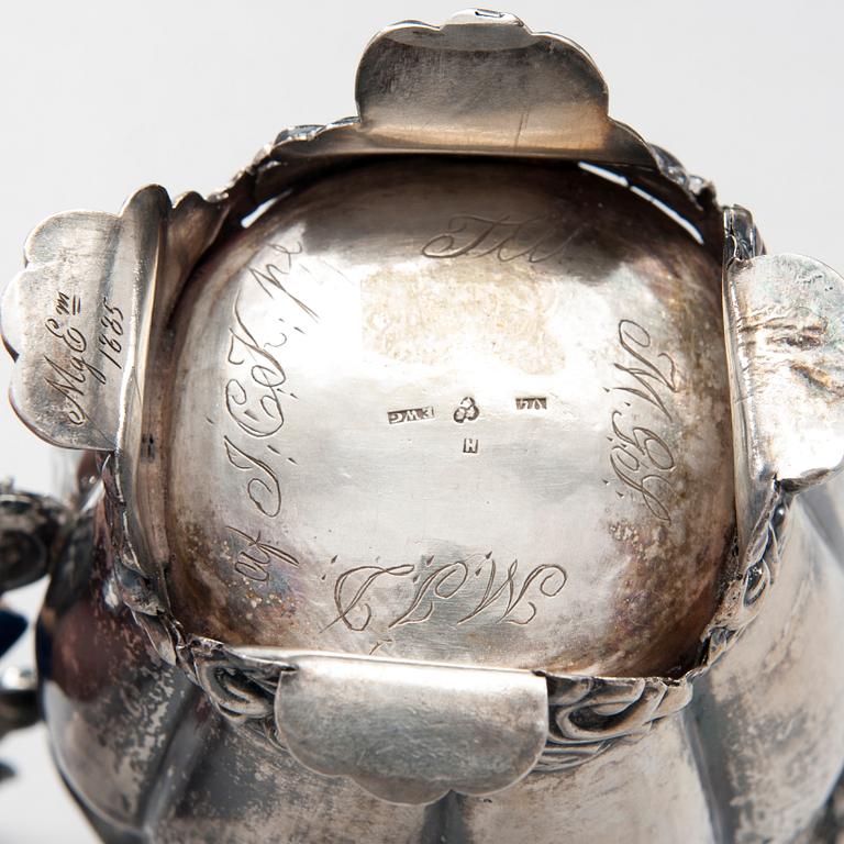 GRÄDDSNÄCKA, silver, Eric Wilhelm Gellerstedt (1842-1856), Härnösand 1851. Vikt 117,5 g.