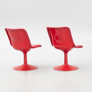 Yrjö Kukkapuro, a pair of "Saturnus" chairs, Hiami, Finland, 1970's.