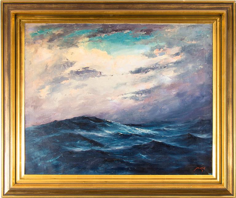 AXEL LIND, oil on canvas, signed.