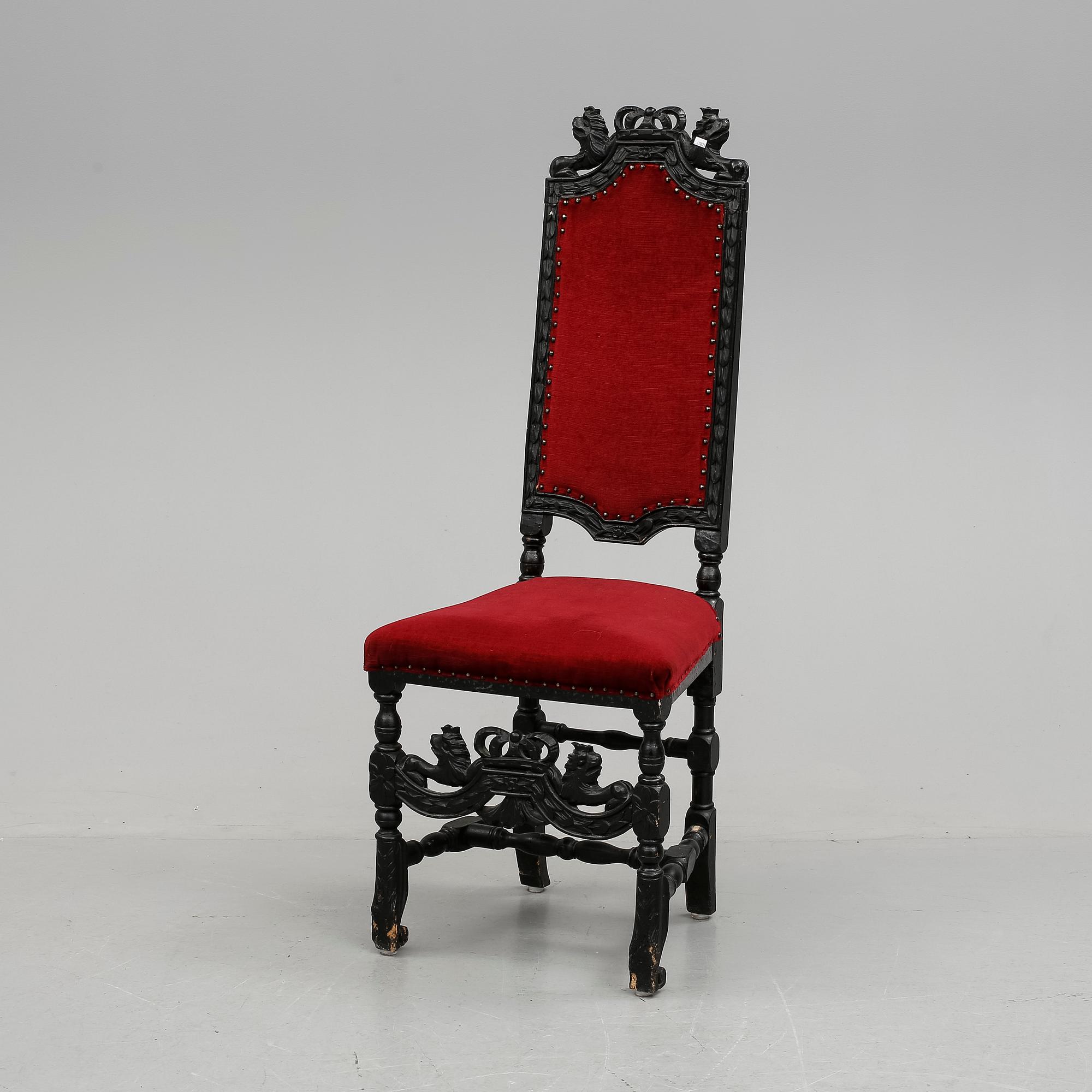 STOL, barockstil, omkring sekelskiftet 1900.