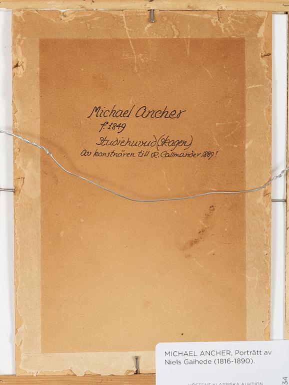 Michael Ancher, Portrait of Niels Gaihede (1816-1890).