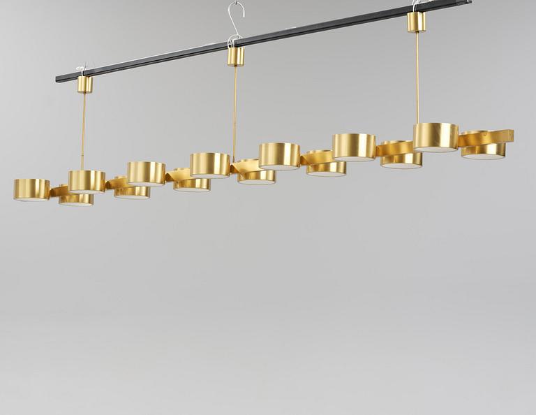 Hans-Agne Jakobsson, a monumental ceiling lamp model T 261/14, Hans-Agne Jakobsson AB, Markaryd, 1950s-60s.