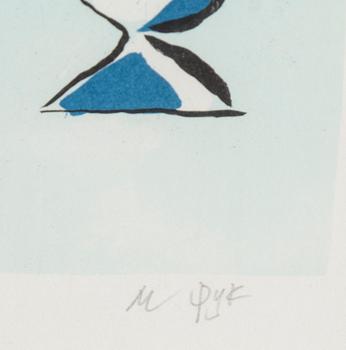 MADELEINE PYK, lithograph in colors, numbered 85/160.