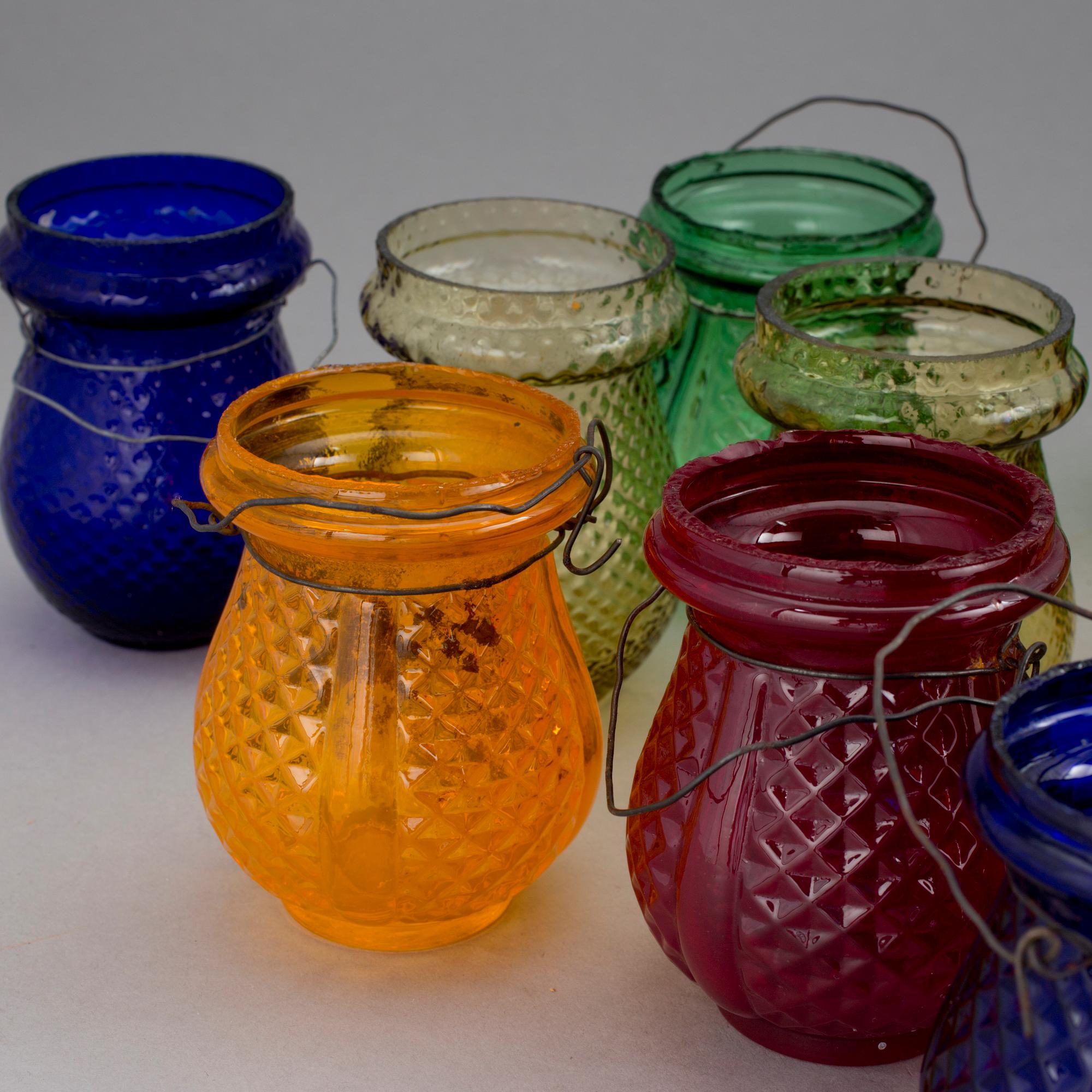 KRÄFTLYKTOR, 20 st. Pressglas, 1930-/40-tal.