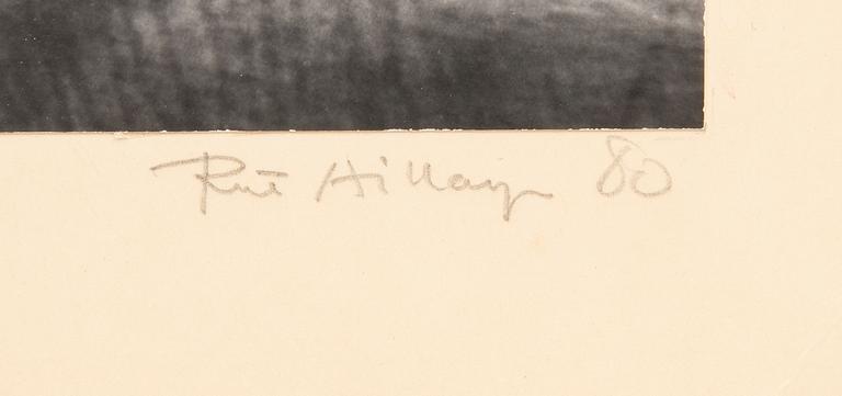 Rut Hillarp, foto dubbelexponerat signerat och daterat 80.