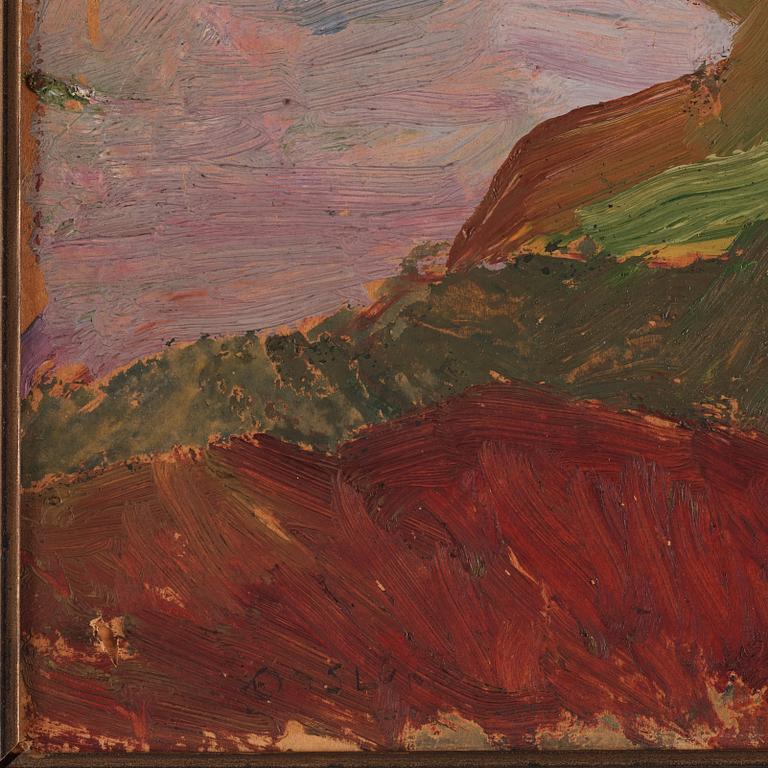 Helmer Osslund, Landscape from the north of Sweden.