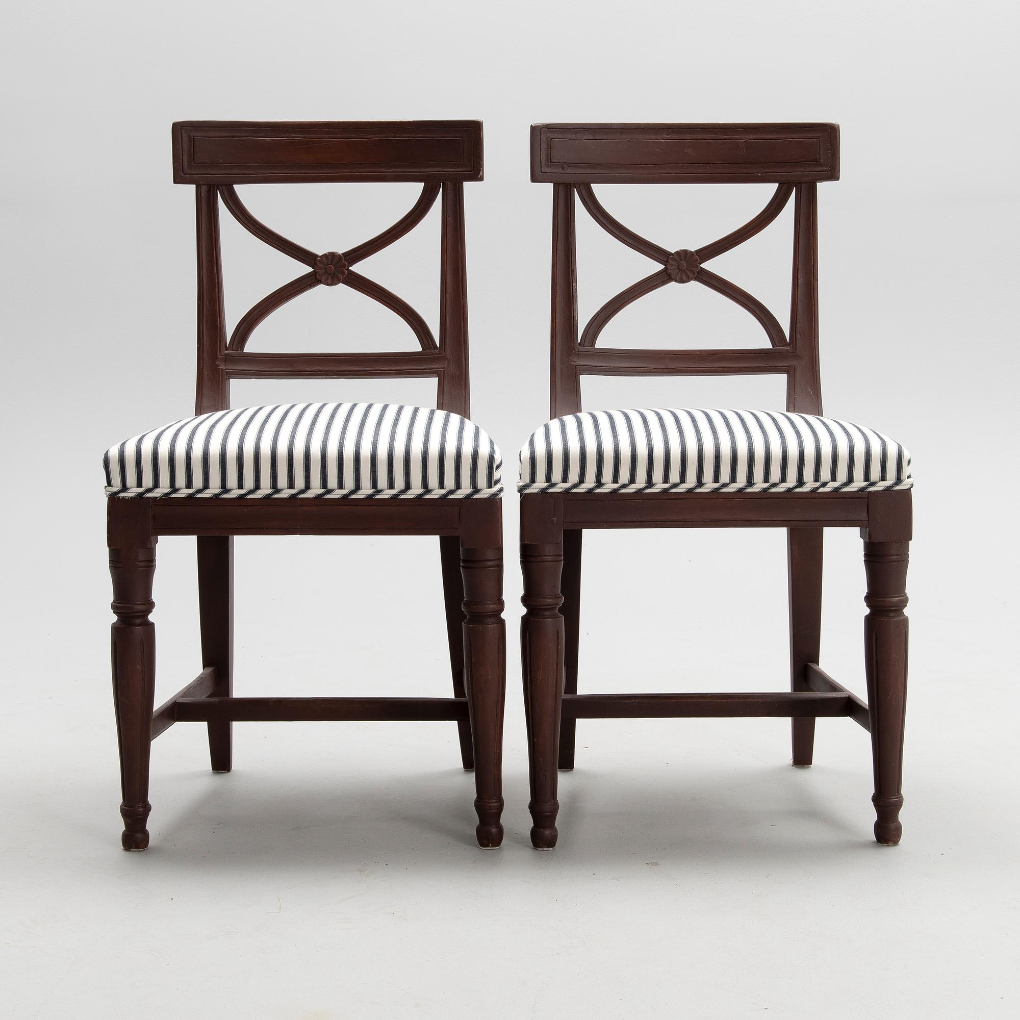 TUOLEJA 6 KPL, myöhäiskustavilaiset, 1800-luvun alku.