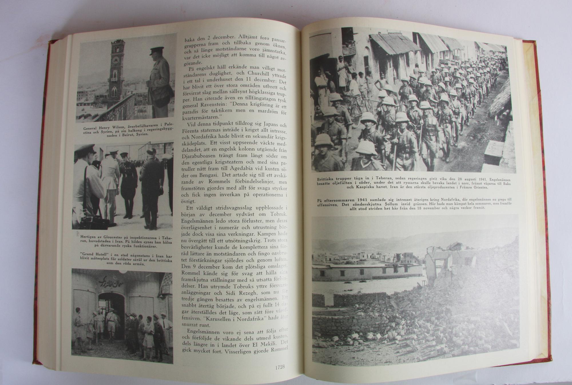 BÖCKER, "Andra världskriget i bild", 6 vol, och "Mina minnen från kriget", 2 vol.