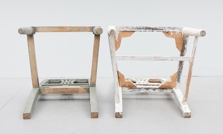 STOLAR, 2 st, gustavianska, 1700-talets slut.